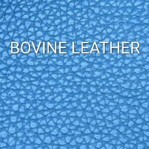 Blue Bovine Leather Material